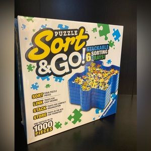 NEW nwt Puzzle Sort & Go! 6 stackable sorting trays